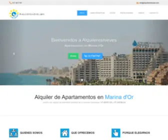 Alquileresnieves.com(Alquiler de Apartamentos en Marina d'Or) Screenshot