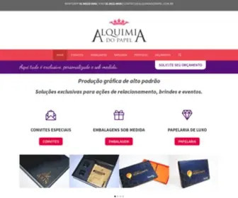 Alquimiadopapel.com.br(Convites Embalagens e Papelaria) Screenshot