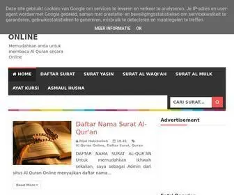 Alquranterjemahan.com(AL-QURAN TERJEMAHAN RUMI DAN JAWI Al-quran Terjemahan) Screenshot