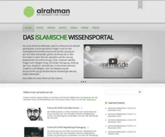 Alrahman.de(Mit Vernunft und Hingabe) Screenshot