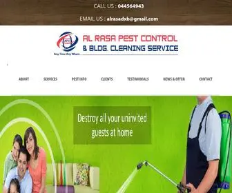 Alrasapestcontrol.ae(Al Rasa Pest Control Services) Screenshot