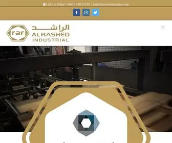 Alrashedindustrial.com(Official Website of Al Rashed) Screenshot