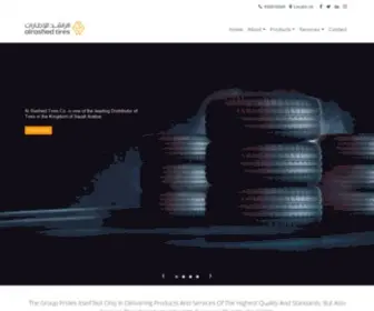 Alrashedtires.com(The Leading Distributor of Tires in Middle East) Screenshot