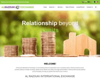 Alrazoukiexchange.com(Al Razouki international exchange) Screenshot