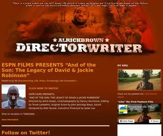 Alricksporch.com(The Official Site of Filmmaker Alrick Brown) Screenshot