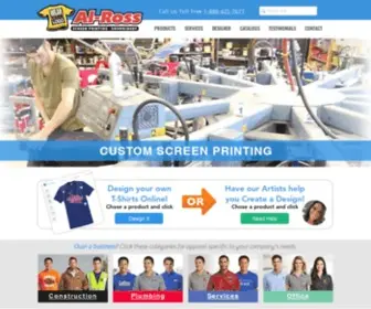 Alross.com(Custom Printed T) Screenshot