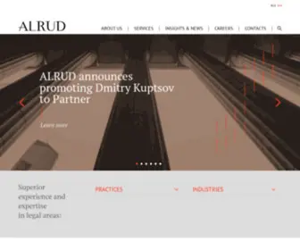 Alrud.com(ALRUD Law Firm) Screenshot