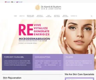 Alrustom-Laser.com(Kamil al rustom skin and laser center) Screenshot