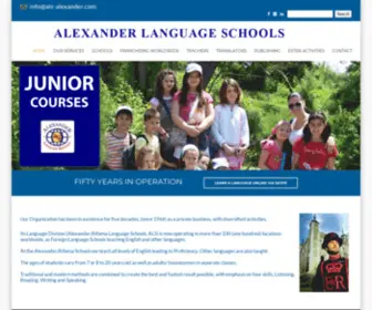 ALS-Alexander.com(Alexander Language Schools Franchise) Screenshot