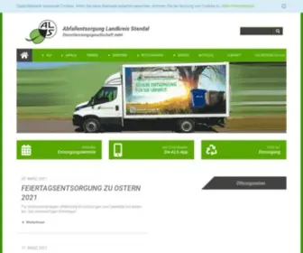 ALS-Stendal.de(Abfallentsorgung Landkreis Stendal) Screenshot
