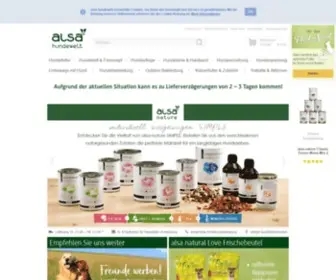 Alsa-Hundewelt.de(Naturgesundes Hundefutter und Zubehör) Screenshot