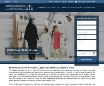 Alsaadiadvocates.com(Advocates in Dubai) Screenshot