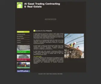 Alsaadqatar.com(Alsaad Trading Contracting & Real Estate) Screenshot