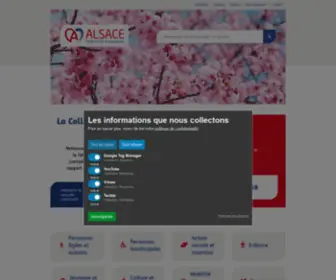 Alsace.eu(Collectivité européenne d'Alsace) Screenshot