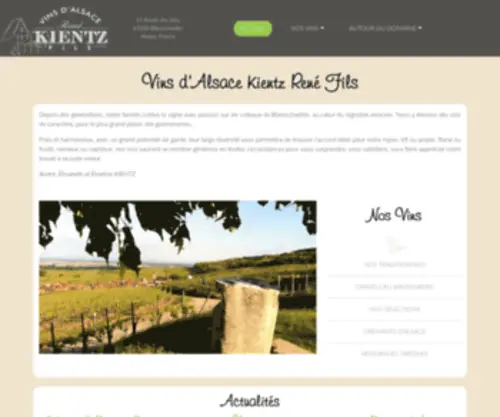 Alsacekientz.com(Vins) Screenshot