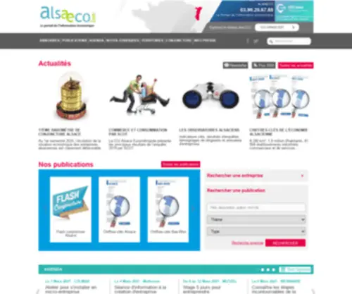 Alsaeco.com(Portail de l'économie alsacienne) Screenshot