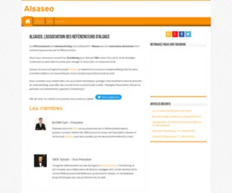 Alsaseo.fr(Association des référenceurs d'Alsace et de Strasbourg) Screenshot