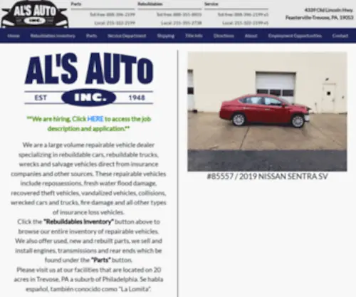 Alsautopa.com(Als Auto seller of Late) Screenshot