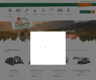 Alscamping.com(Vente de tentes et accessoires de camping) Screenshot