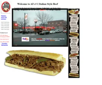 Alscatering.com(Al's # 1 Italian Beef) Screenshot