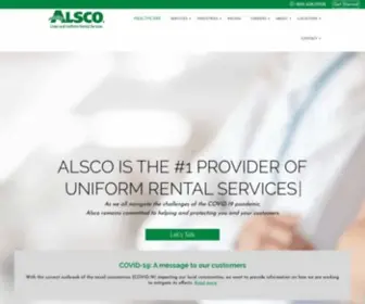 Alsco.com(Providing Professional Linen & Uniform Workwear Rental Services) Screenshot