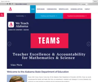 Alsde.edu(Alabama state department of education) Screenshot
