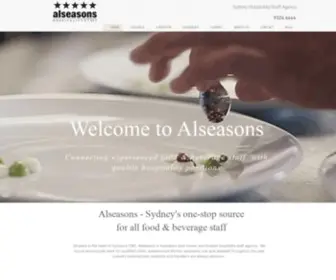 Alseasons.com.au(Alseasons Hospitality Staff Agency Sydney) Screenshot
