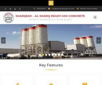 AlsharqReadymix.com(Concrete durability & Al Sharq quality) Screenshot