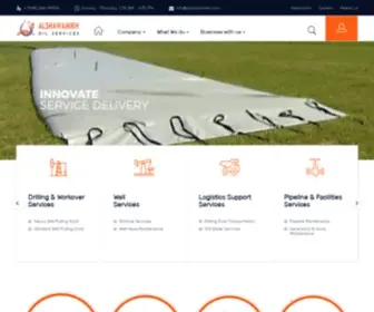 Alshawamikh.com(Alshawamikh Oil Services SAOC) Screenshot