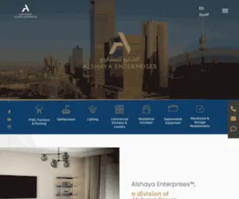 Alshayaenterprises.com(Turnkey Interior Solutions) Screenshot