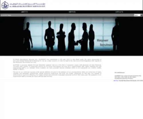 Alshirahrec.com(Al shirah Recruitment Services Est) Screenshot