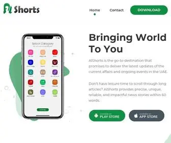 Alshorts.com(Stay updated with UAE news & world news in 30 Seconds) Screenshot