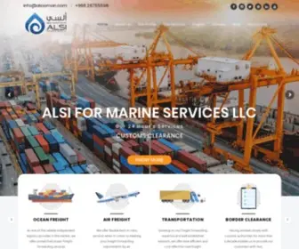 Alsioman.com(Shipping Company in Oman) Screenshot