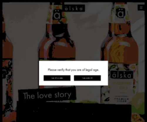 Alskacider.com(The Swedish Cider Company) Screenshot
