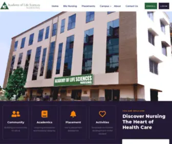 Alsnursing.org(ALS Nursing College) Screenshot