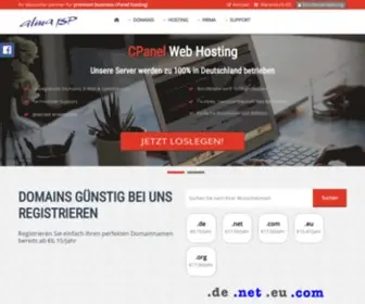 Alsoisp.de(Professional Web Hosting) Screenshot