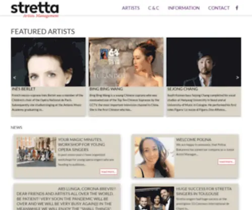 Alsteartists.com(Stretta Artists Management) Screenshot