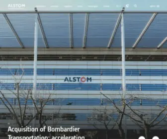 Alstom.com(About Alstom) Screenshot