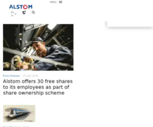 AlstomGroup.com(Alstom) Screenshot