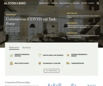 Alston.com(Alston & Bird Law Firm) Screenshot