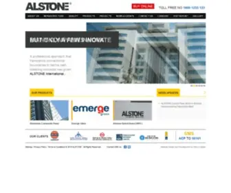 Alstoneindia.com(HOME) Screenshot