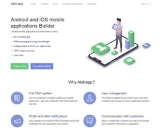 Alstrapp.com(CMS for build mobile applications Android) Screenshot