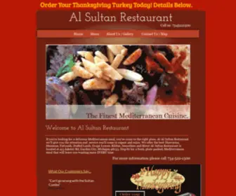 Alsultanrestaurant.com(Al Sultan Restaurant) Screenshot