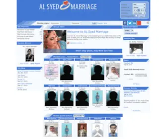 Alsyedmarriage.com(Perfect Match making.AlSyed Rishta.Alsyed Marriage Centre) Screenshot