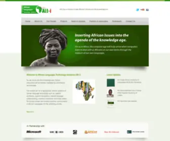 ALT-I.org(African Languages Technology Initiative) Screenshot