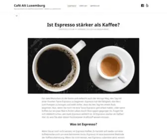 ALT-Luxemburg.de(Espressomaschinen & Kaffeevollautomaten) Screenshot