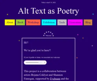 ALT-Text-AS-Poetry.net(Alt-Text as Poetry) Screenshot