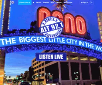 ALT921Reno.com(Alt 92.1 Reno) Screenshot