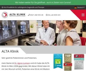 Alta-Klinik.de(ALTA Klinik) Screenshot