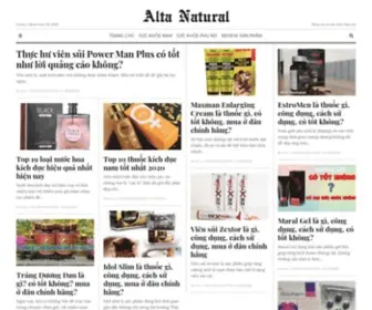 Alta-Natural.com(Alta Natural) Screenshot